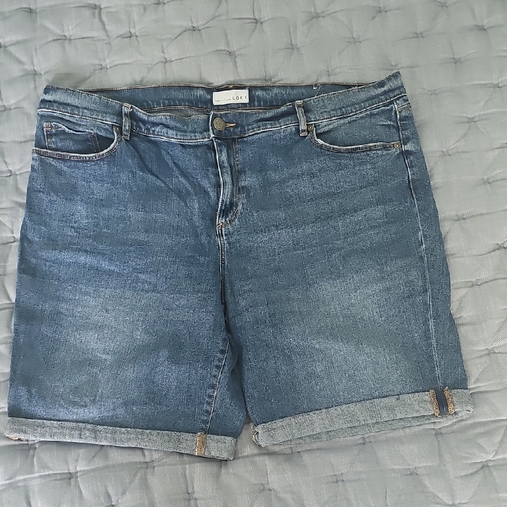 LOFT Blue Denim Shorts